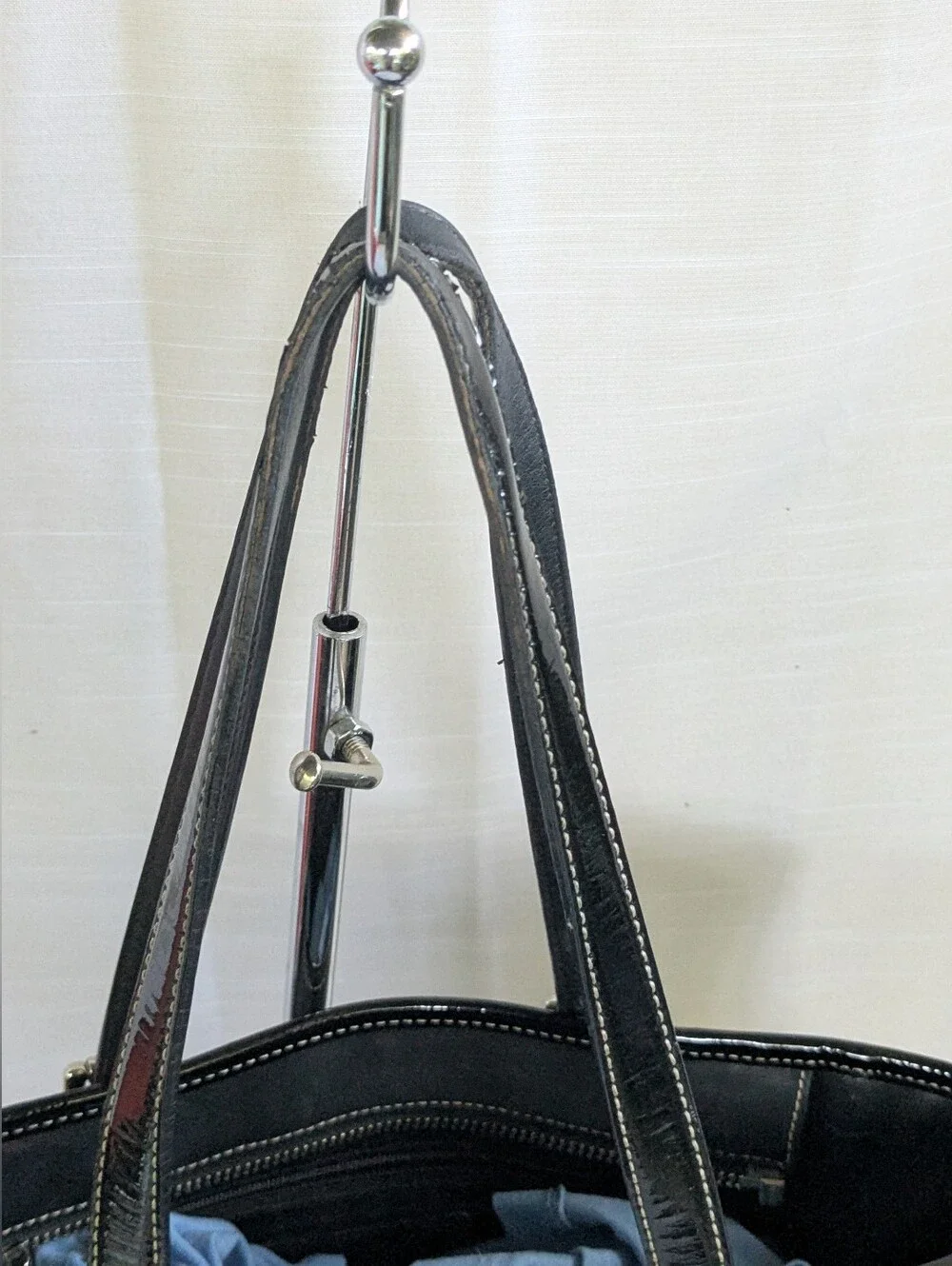 Coach structured leather